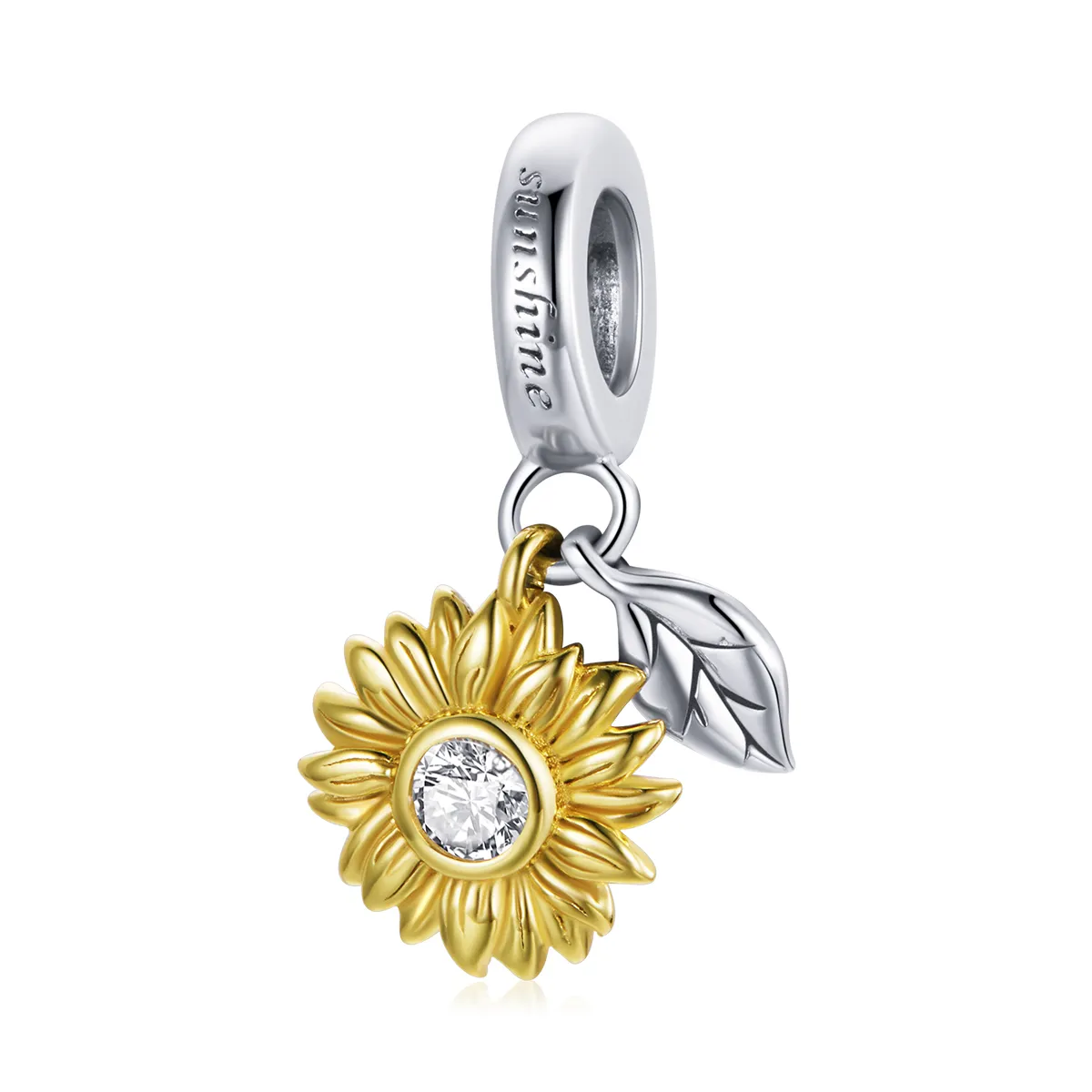 pandora style lśniący słonecznik bsc462