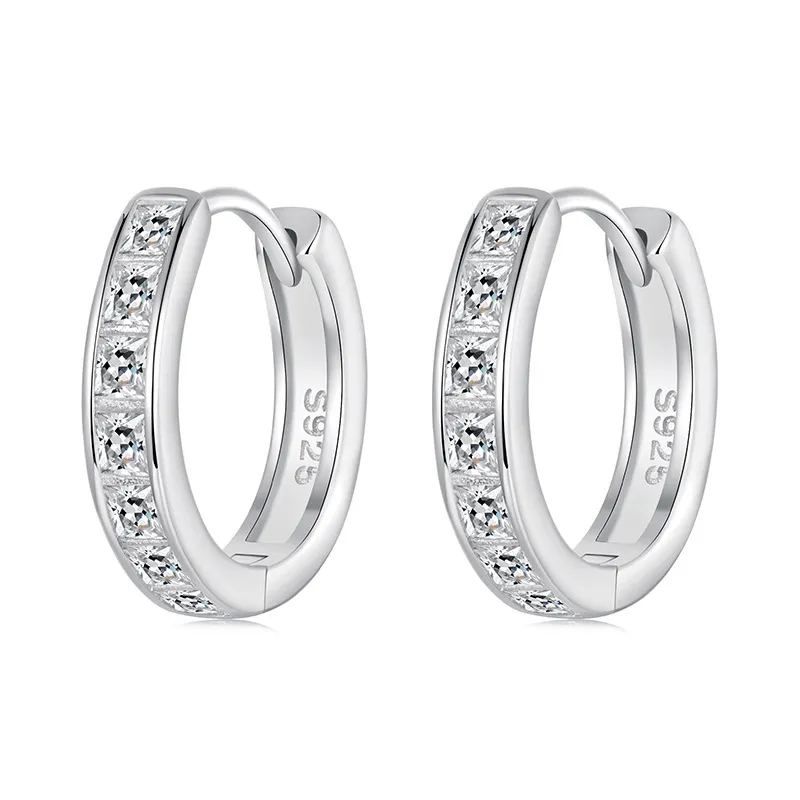pandora style princess square sparkling kolczyki bse1102