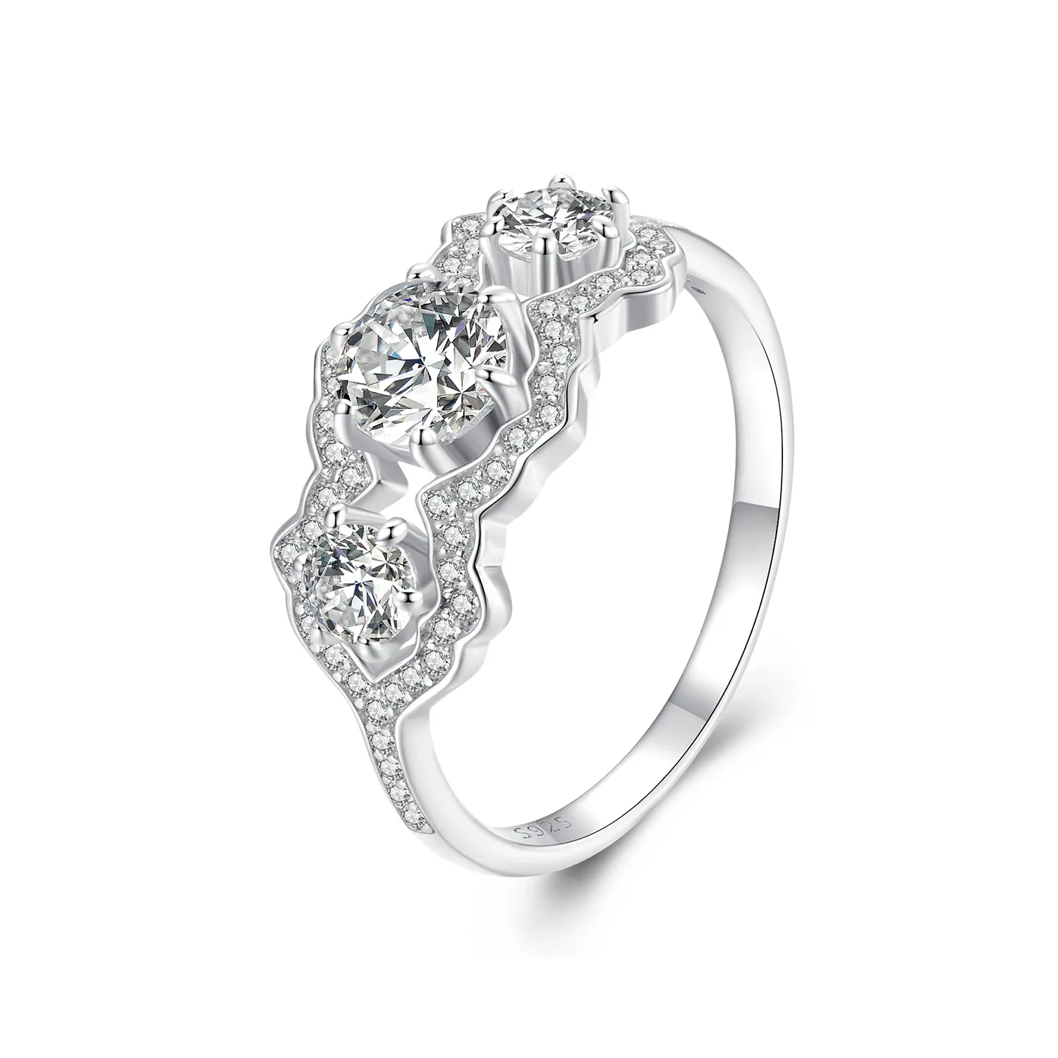 pierścionek pandora style brilliant star bsr584