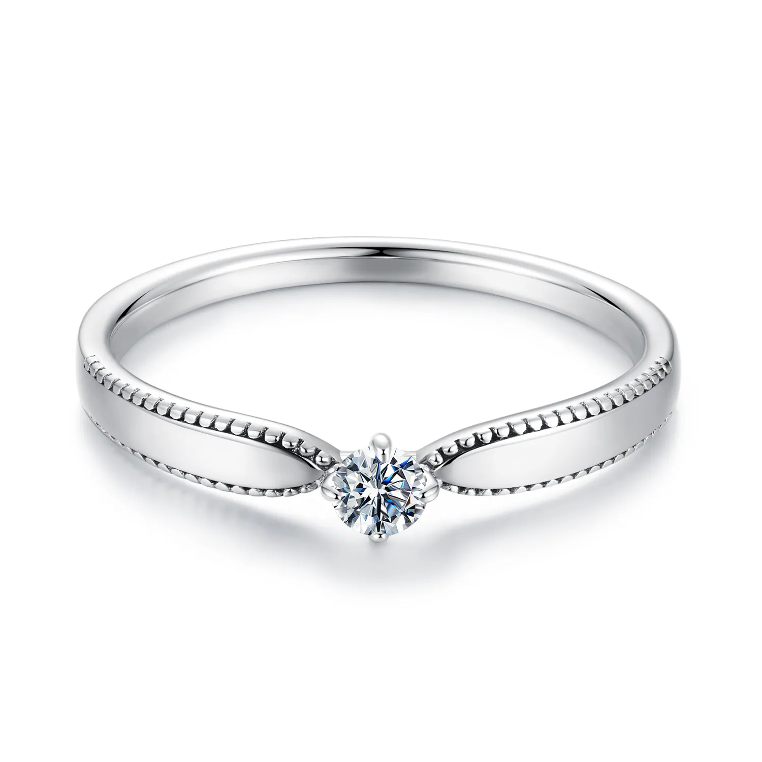 pierścionek pandora style exquisite lśniący jeden certyfikat msr062