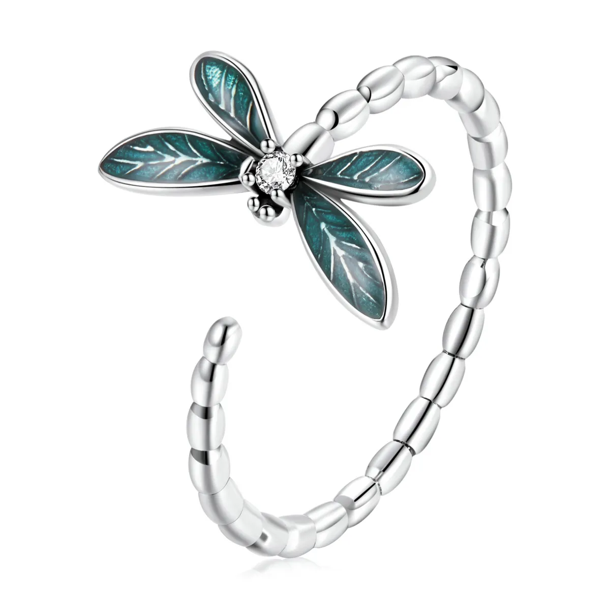 pierścionek pandora style gorgeous dragonfly bsr216