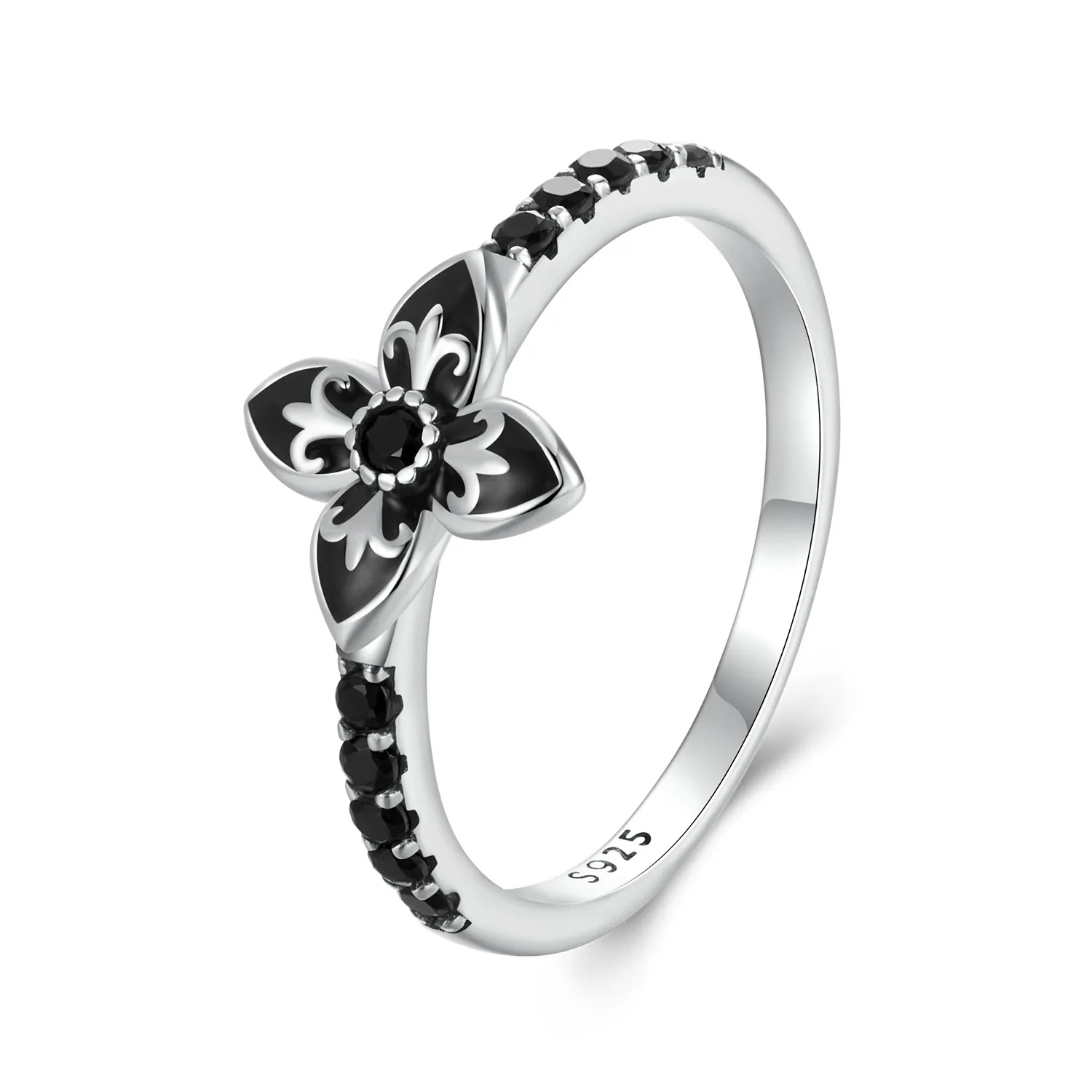 pierścionek pandora style night flower scr1075