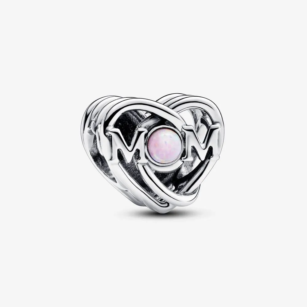ażurowy charms pandora mama i serce 793233c01