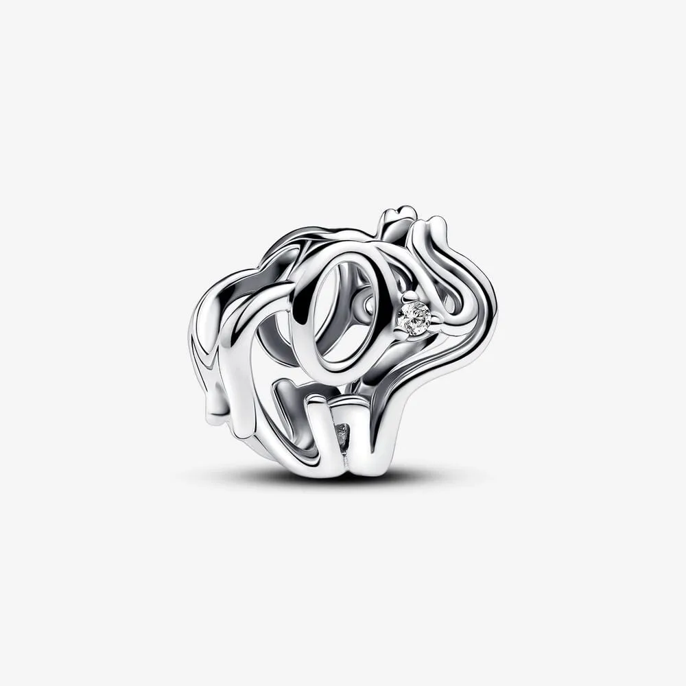 charms pandora ażurowy słoń 793345c01