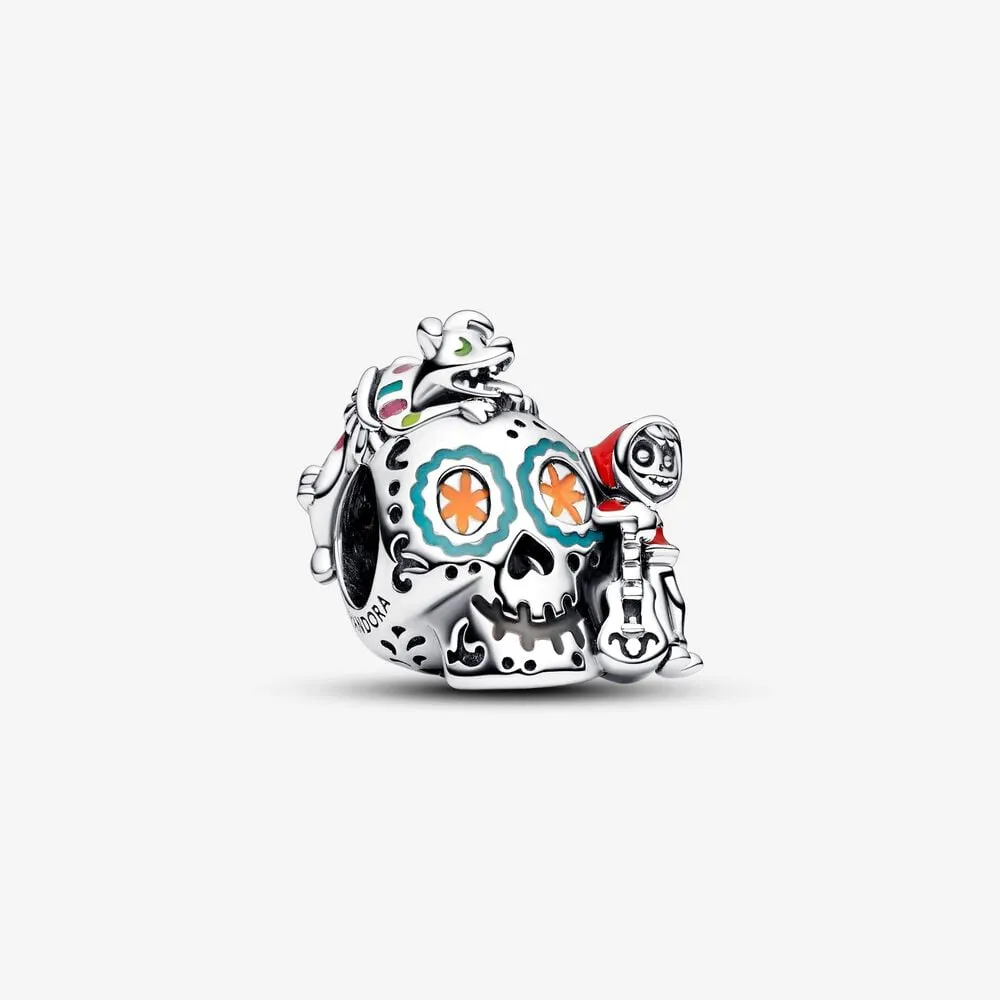 charms pandora disney pixar coco miguel i dante na czaszce świecącej w ciemności 792817c01