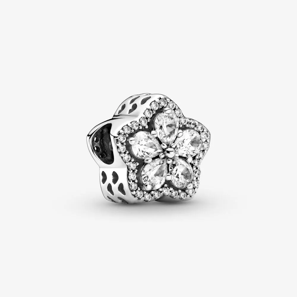 charms pandora lśniąca śnieżynka pavé 799224c01