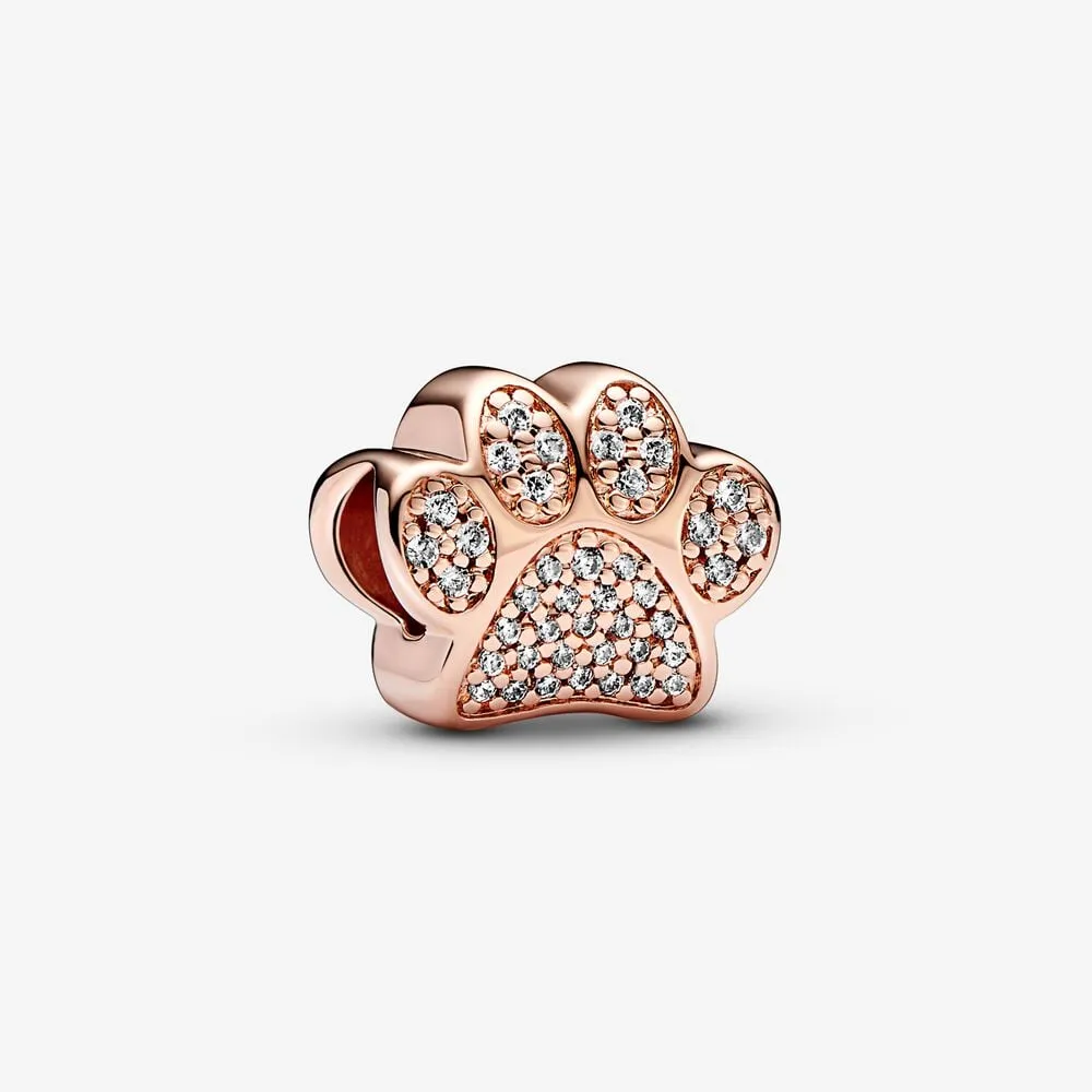 charms pandora lśniący odcisk łapy 781714c01