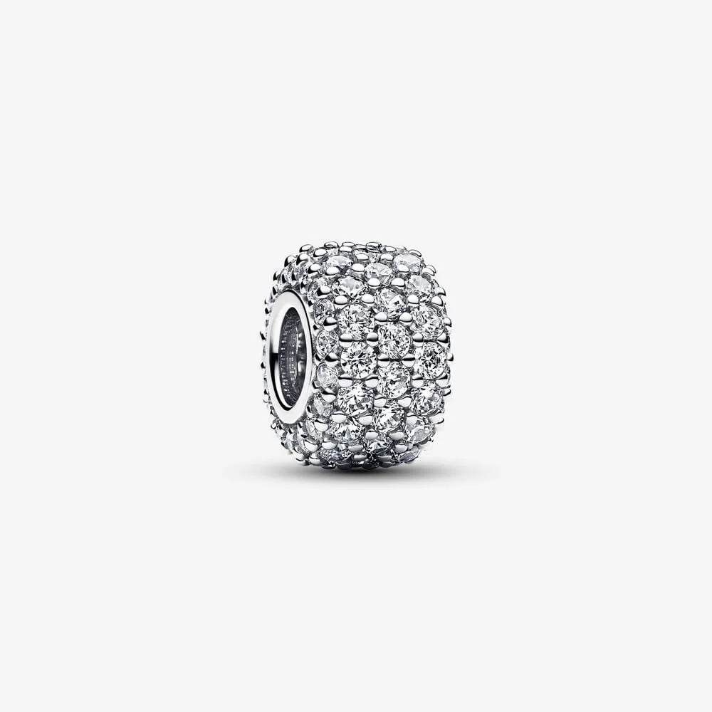 charms pandora wysadzany lśniącymi kamieniami 792820c01
