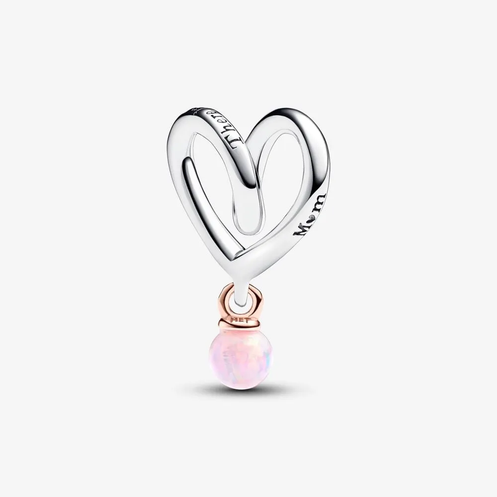 dwutonowy charms pandora otulające serce 783242c01