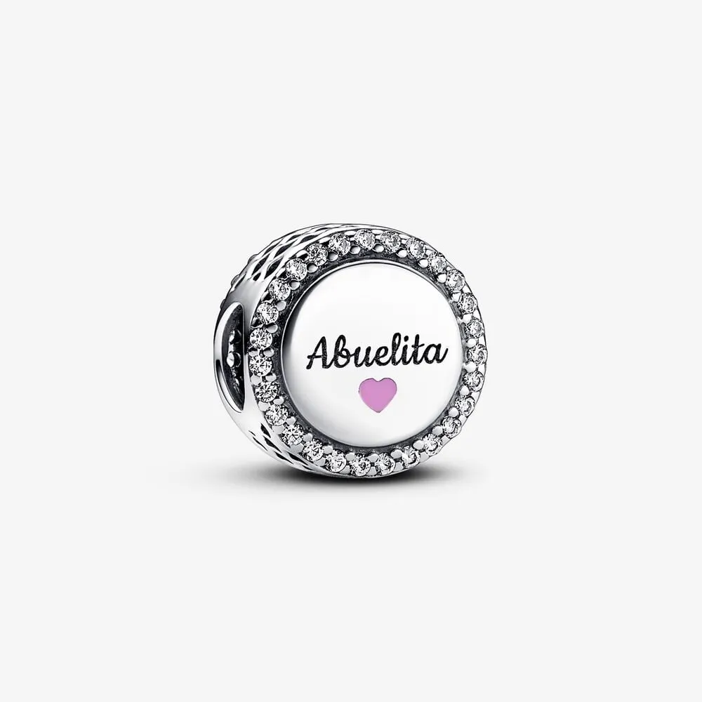 grawerowany charms pandora love abuelita 792016cz_e054