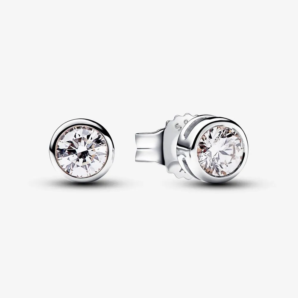 kolczyki pandora era lab grown diamond bezel stud 030 karata srebro próby 925 292857c01