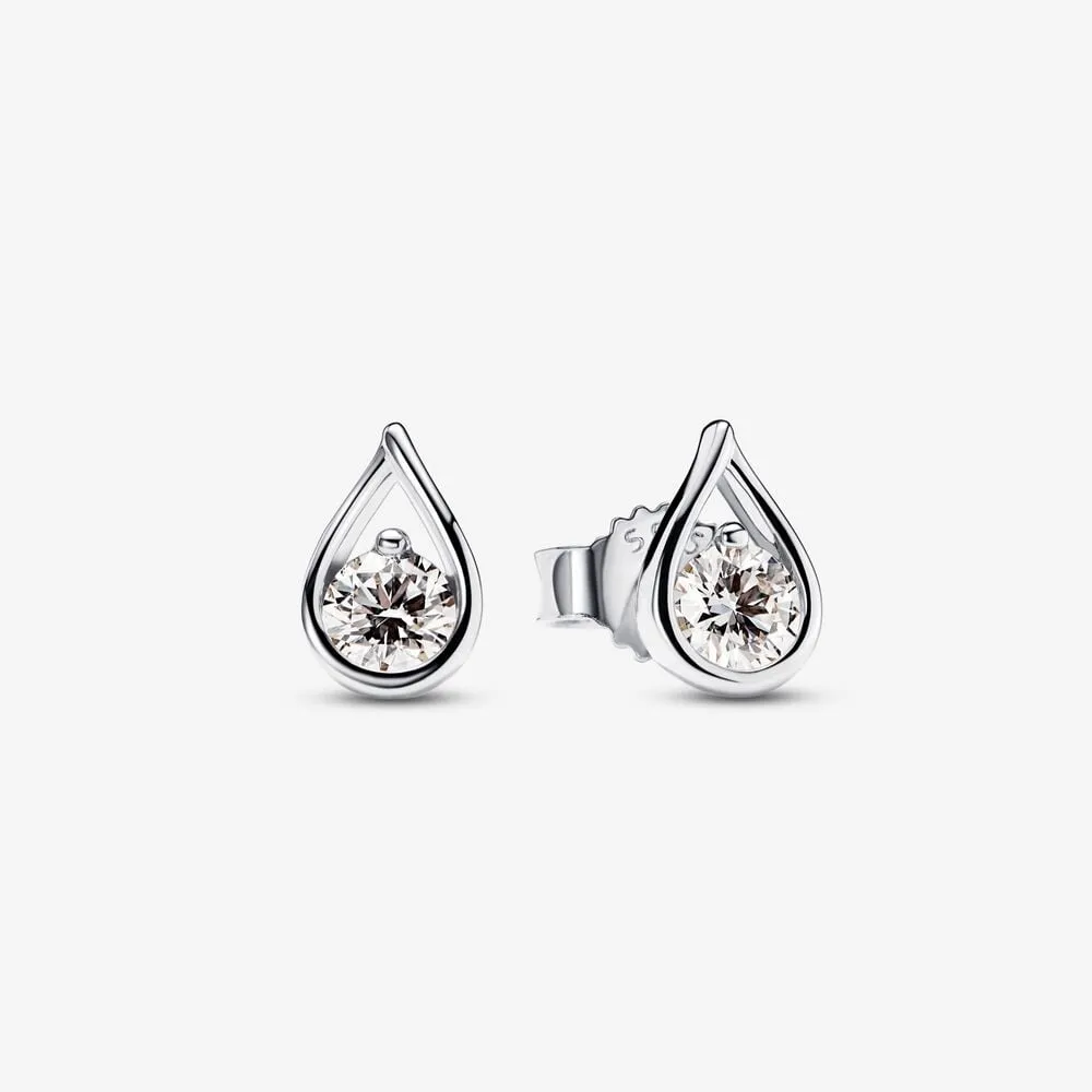 kolczyki pandora infinite lab grown diamond stud 020 karata srebro próby 925 299452c01