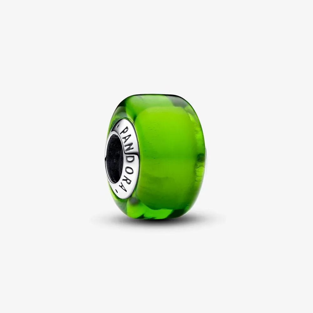 mały charms pandora z ielonego szkła murano 793106c00