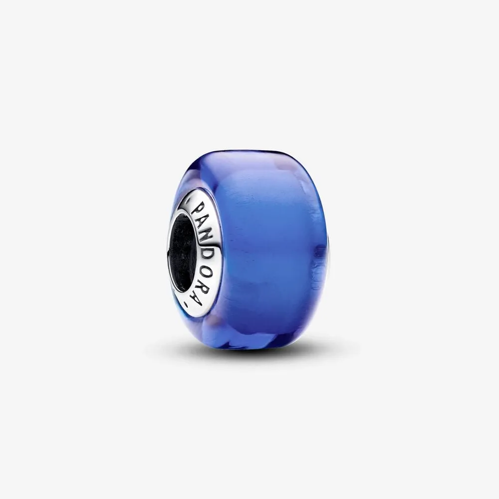 mały charms pandora z niebieskiego szkła murano 793105c00