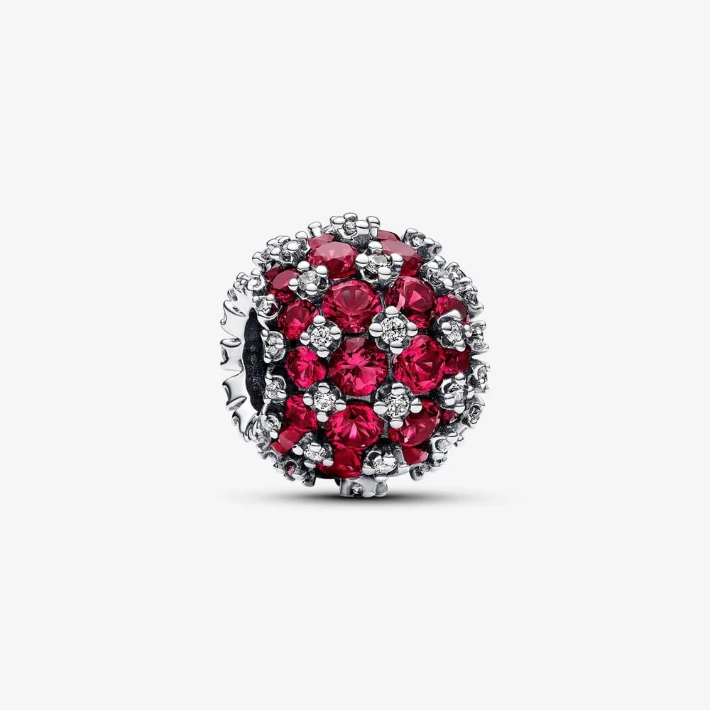 okrągły charms pandora wysadzany różowymi kamieniami 792630c03