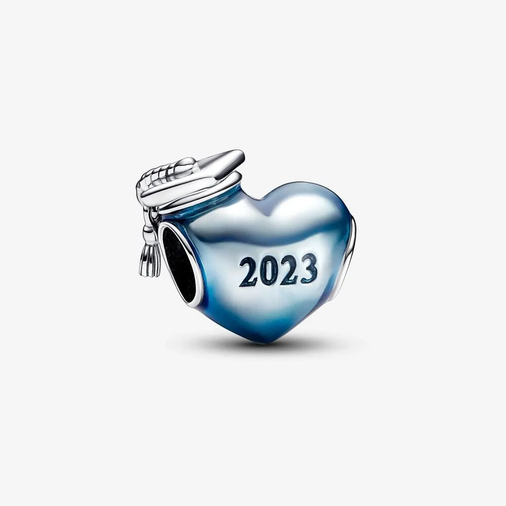 pandora blue 2023 serce ukończenia szkoły charms 792590c01