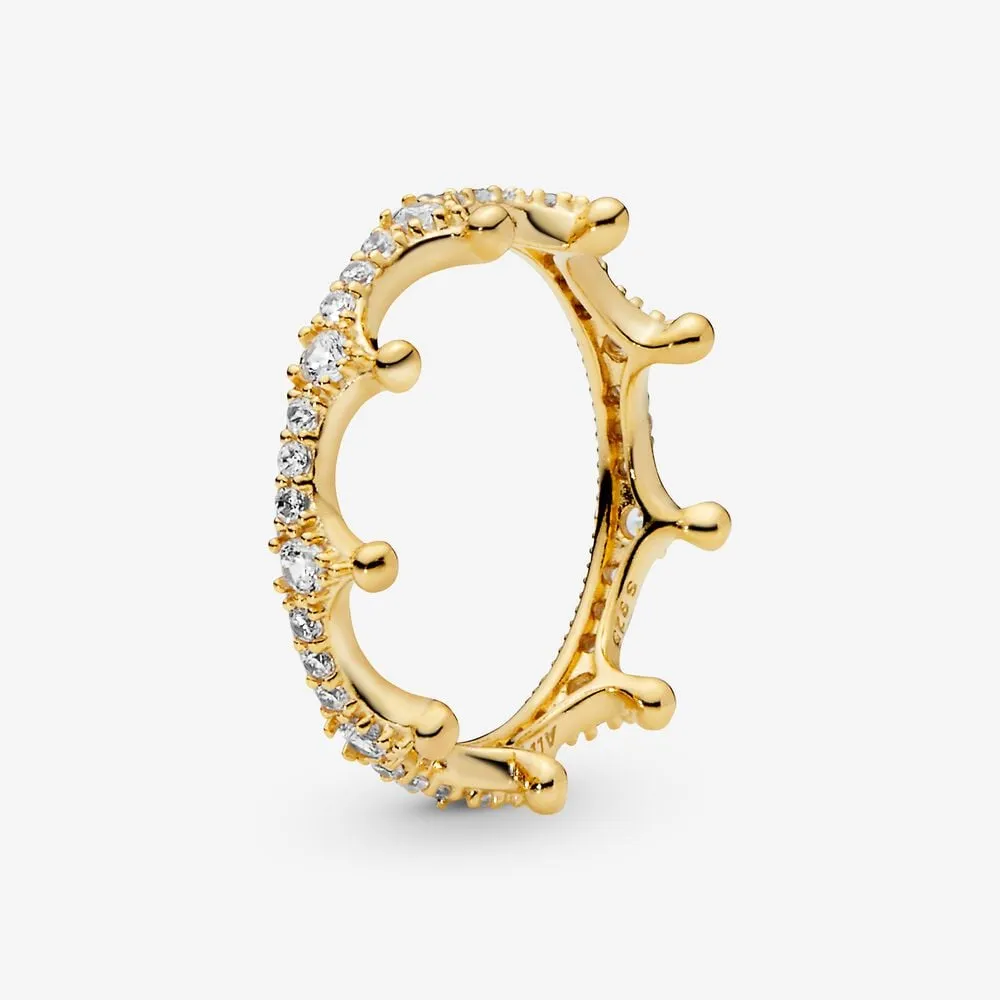 pierścionek pandora clear sparkling crown 168654c01