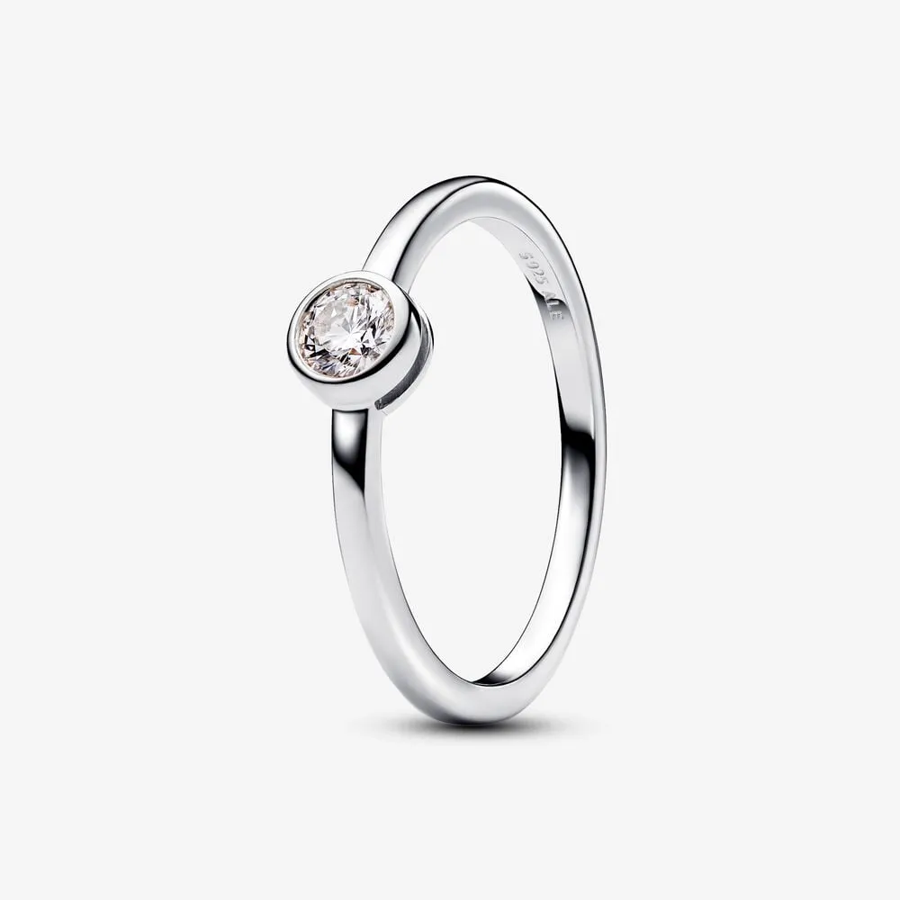 pierścionek pandora era lab grown diamond bezel 025 karata srebro próby 925 192900c01