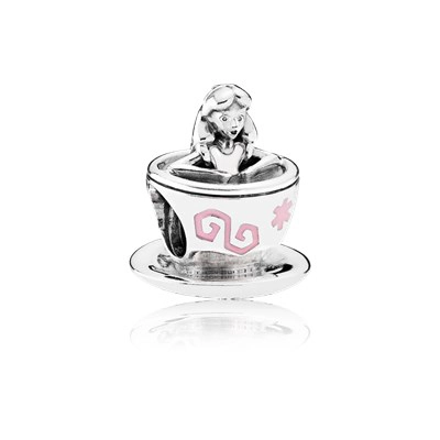 (zdjęcie do) PANDORA Disney Parks Alice in Wonderland Teacup Charm