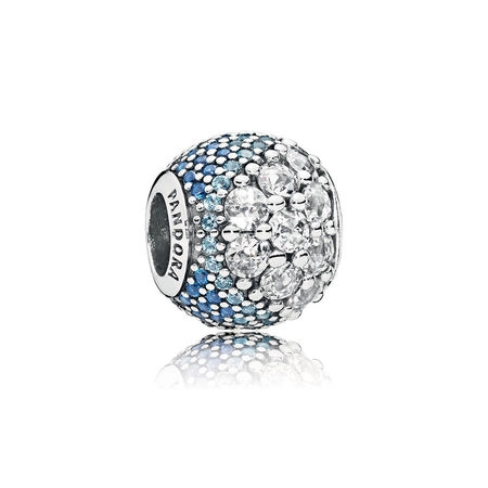 (zdjęcie do) Charms Niebieski czar pav&eacute; - PANDORA