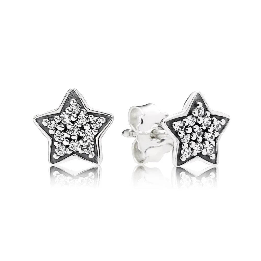 Pandora Pavé Star Stud Earrings - Pandora PL